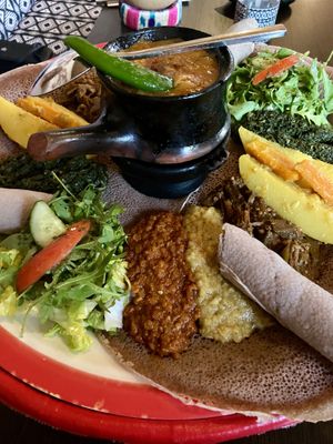 Mixed vegan dishes   at Daaro  in Neu-isenburg