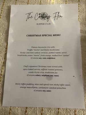   at The Cooking Flea Supper Club in Bristol