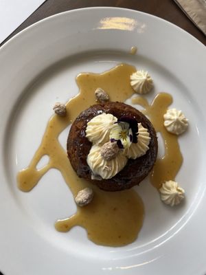 Sticky toffee pudding   at The Cooking Flea Supper Club in Bristol