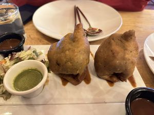 Samosas  at Delhi6 in Panajachel