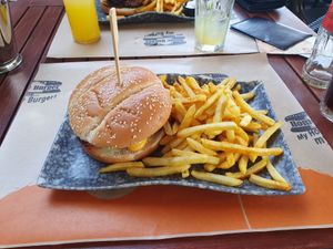 This is the vegan tango burger at Home Burger in Kos