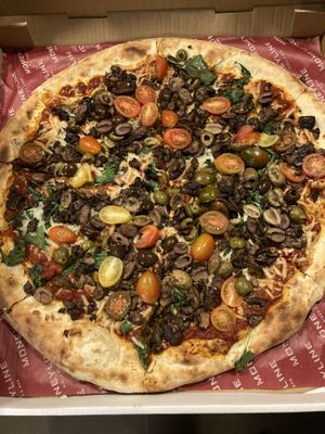 Vegan pizzaa  at Moneyline Pizza & Bar in Las Vegas