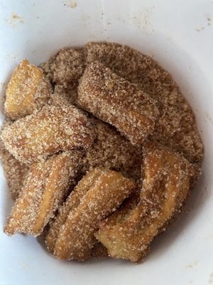 Moritos (Vegan Mini Churros) Con Azúcar y Canela (Sugar and Cinnamon) 🤪   at Churreria El Moro - Oceania in Mexico City