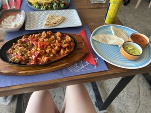 Vegan Fajitas  at SeaSide Restaurant in Zakynthos