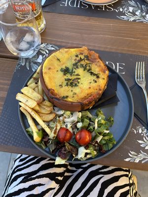 vegan Moussaka  at SeaSide Restaurant in Zakynthos