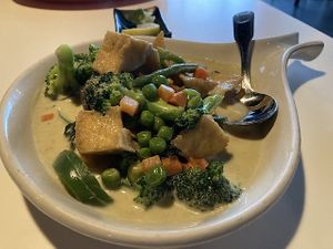 Green Curry at Mint Bistro in Milford