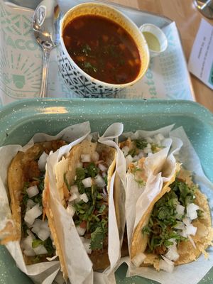 Birria platter  at Tacotarian in San Diego