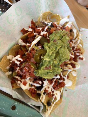 Nachos  at Tacotarian in San Diego