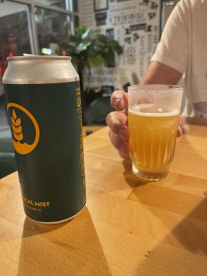 Beer 🍺 gets a glass  at Tacotarian in San Diego