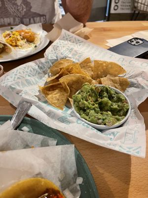 Guacamole lacked flavor   at Tacotarian in San Diego