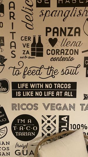 Fun decor   at Tacotarian in San Diego