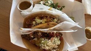 I would’ve liked an actual plate, not disposable.  at Tacotarian in San Diego