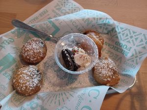 Deep fried oreos at Tacotarian in San Diego