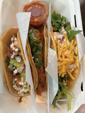 Assorted tacos  at Tacotarian in San Diego