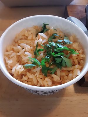 Spanish Rice at Tacotarian in San Diego