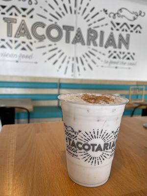 horchata  #Veganuary at Tacotarian in San Diego