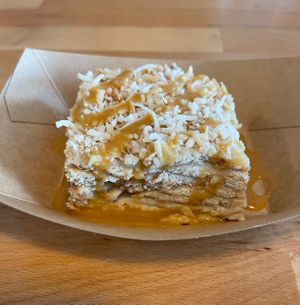 coconut cake  #Veganuary at Tacotarian in San Diego