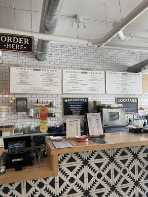 ordering station   at Tacotarian in San Diego