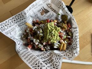 Asada Fries  at Tacotarian in San Diego