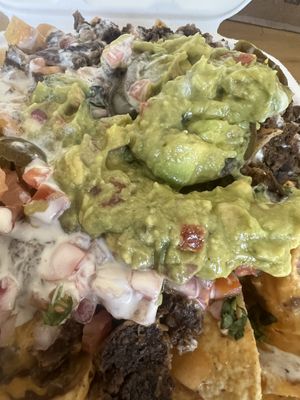 Carne Asada nachos  at Tacotarian in San Diego