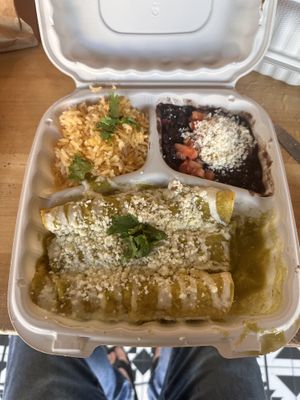 Burrito Plate  at Tacotarian in San Diego