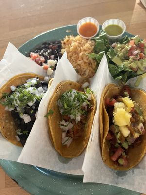 Tri tacos   at Tacotarian in San Diego