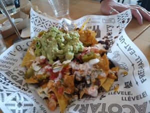 Nachos at Tacotarian in San Diego