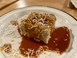 Coconut cake  at Tacotarian in San Diego