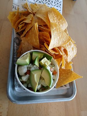 Cauliflower ceviche at Tacotarian in San Diego