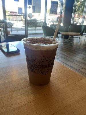 Horchata iced coffeee  at Tacotarian in San Diego