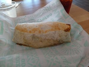 California Burrito with mushroom asada at Tacotarian in San Diego