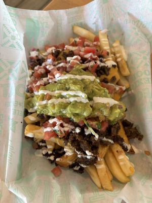 Asada Fries  at Tacotarian in San Diego