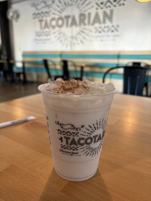 Horchata  at Tacotarian in San Diego