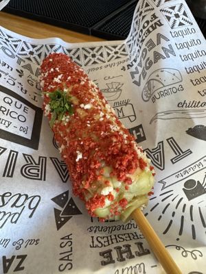 Takis Elote  at Tacotarian in San Diego
