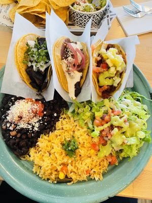 Taco platter!  at Tacotarian in San Diego
