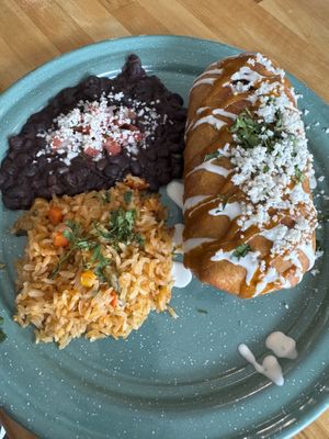 Chimichanga May/June special 😋  at Tacotarian in San Diego
