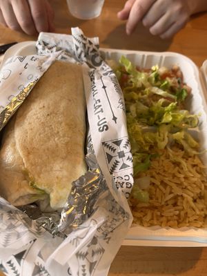 Cali burrito   at Tacotarian in San Diego