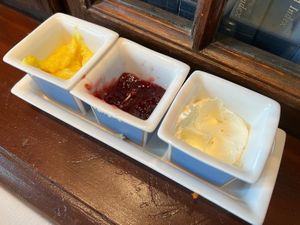 Lemon curd  at The Library At County Hall in South East London