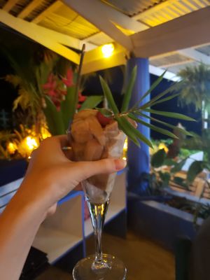 Vegan icecream (cappuccino) at Cabinas La Parcela in Dominical