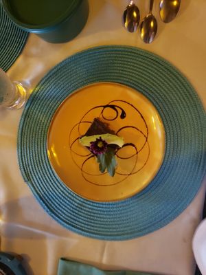 Avocado tart at Cabinas La Parcela in Dominical