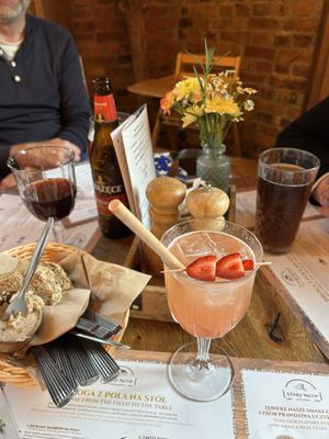 Starter and drink!  at Stary Młyn in Wroclaw
