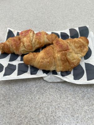 Vegan raspberry croissants   at The Cornish Bakery in Keswick