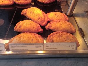 Vegan Pasties at The Cornish Bakery in Keswick