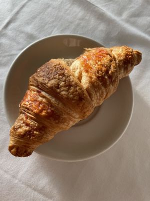 Raspberry croissant from Cornish Bakery, Keswick  at The Cornish Bakery in Keswick