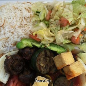 veggie kabob at Pianta at the New Deal Cafe in Greenbelt