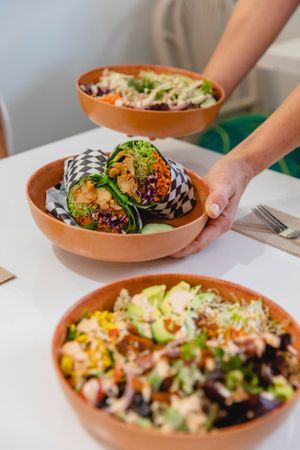 Vegan yummy food at Plant Based Paradise - Kaimuki in Honolulu