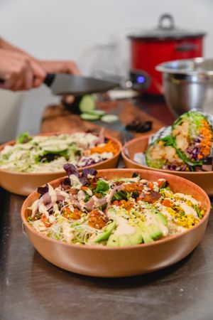 Chop chop! at Plant Based Paradise - Kaimuki in Honolulu