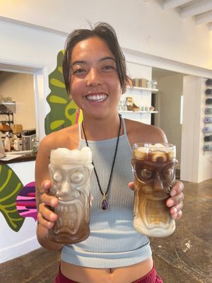 Vietnamese ice coffee at Plant Based Paradise - Kaimuki in Honolulu