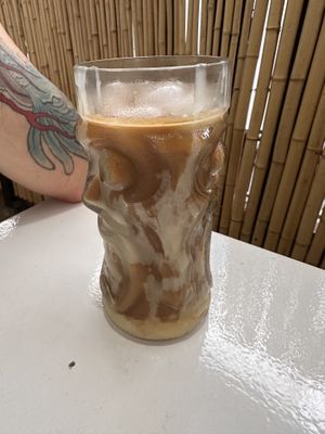Vietnamese coffee  at Plant Based Paradise - Kaimuki in Honolulu