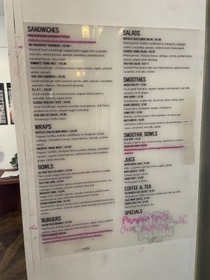 menu  at Plant Based Paradise - Kaimuki in Honolulu